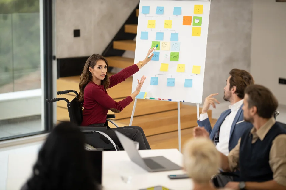 Discovery workshop — answering web design FAQs with a client team
