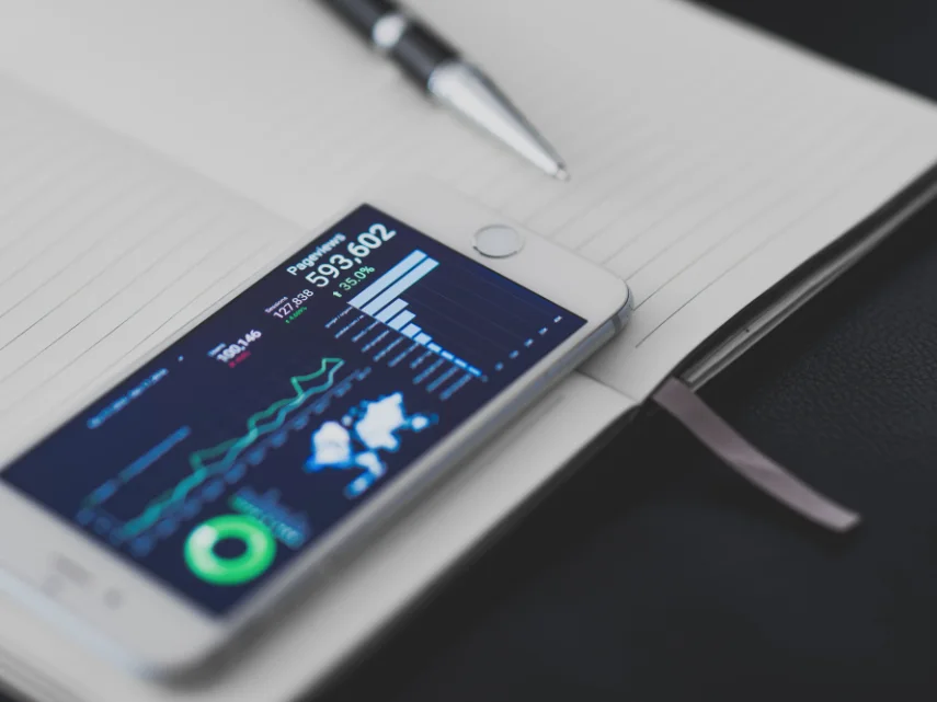 PulseFit campaign performance dashboard on a smartphone