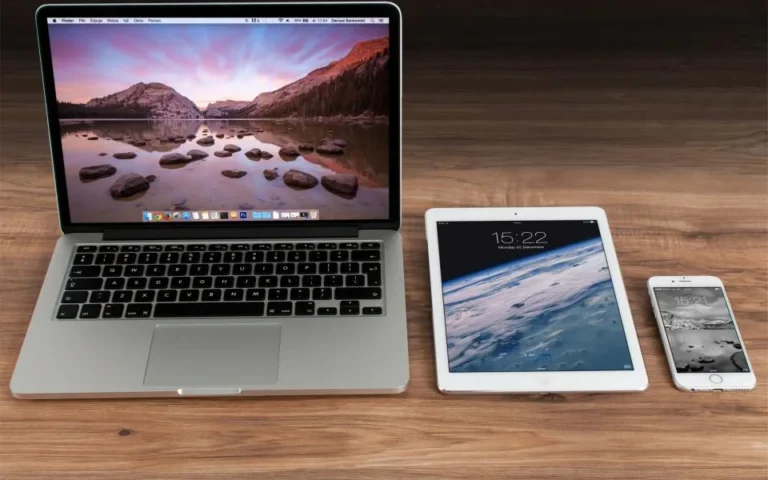 Responsive website shown on laptop, tablet and phone